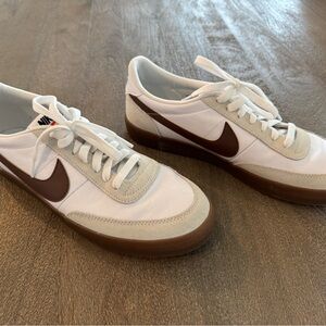 Nike Men's White and Brown Sneakers